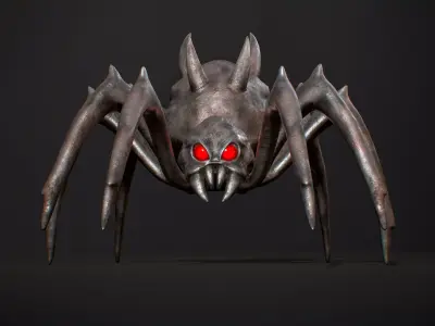 Spider H3 - Game Ready Low-poly 3D model