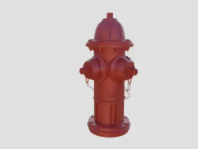 Fire Hydrant - Classic Fireplug - Safety and Emergency Equipment Low-poly 3D model