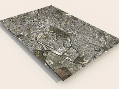 Cityscape Berlin Germany Fragment of the city 3D model