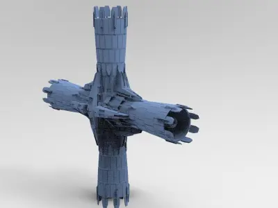 Halo Forerunner Inspired Energy Pilon Generators 2 3D model