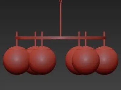 George Kovacs Alluria Pendant  Weathered Black  3D model