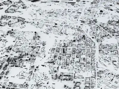 Yekaterinburg Streets and Buildings 3D model