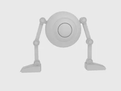 Leg Sphere Drone Low-poly 3D model