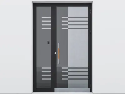 Aluminium door 86 3D model