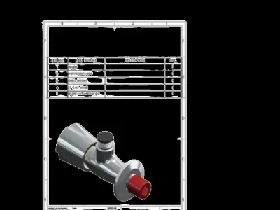Water Tap Angle Stop cock  3D model