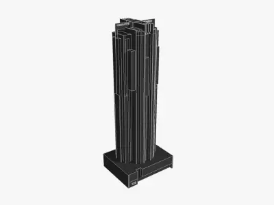Charlotte Towers Low-poly 3D model
