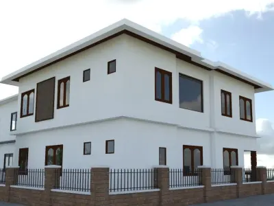 2 storey Building  3D model purchase