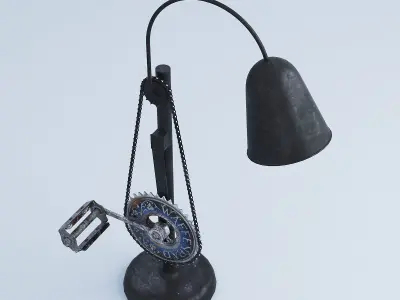 Bike Pedal Desk Lamp  3D model