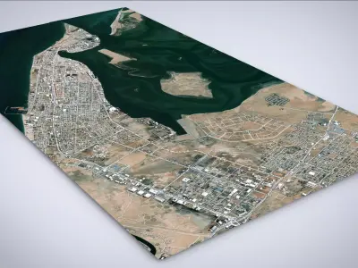 Cityscape Umm al-Qaiwain United Arab Emirates 3D model