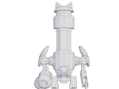 Traffic Robot Low-poly 3D model purchase