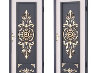 Metal gate 02 3D model