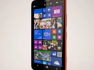 Nokia Lumia 1320 Red 3D model