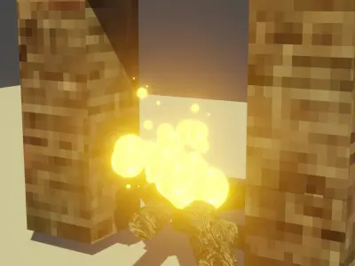 Low-Poly Animated Fireplace Free low-poly 3D model