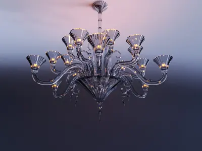 Mille Nuits Chandelier 18L 3D model