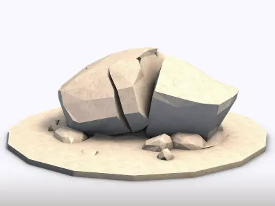 Low Poly Stones Vol4 3D model