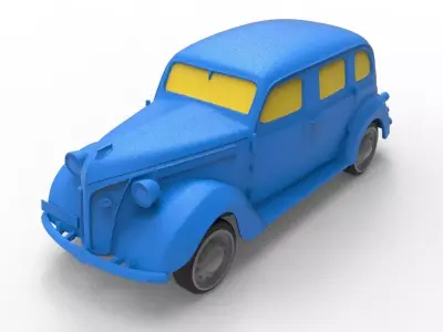 Volvo 1941 Classic Car 3D print model