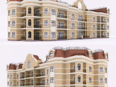 Classic Townhouse 3D model