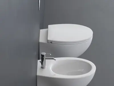 Ceramica Catalano Velis Wall-hung WC Low-poly 3D model