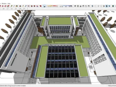 Sketchup School and University K4 3D model