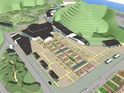 vacation spot-Resort-Fashion Leisure Hotel-0256 3D model
