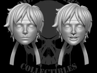 Sakura Street Fighter Fan Art 3D printables for action figures 3D print model