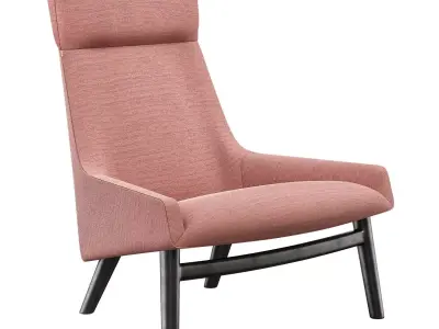 wendelbo armchair Low-poly 3D model