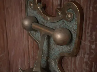 Haunted Mansion Door Knocker 3D Printable Sculpt  3D print model