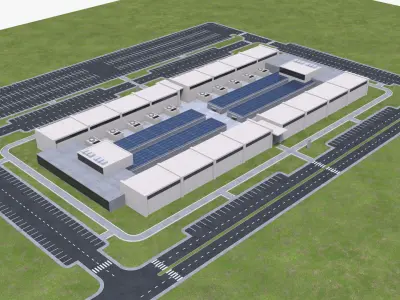 Data Center Building  3D model