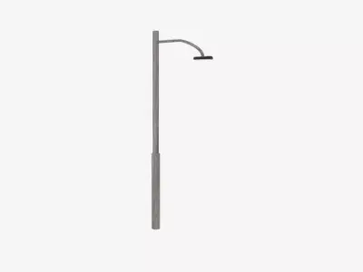 Rust Lamp Pole Low-poly 3D model purchase