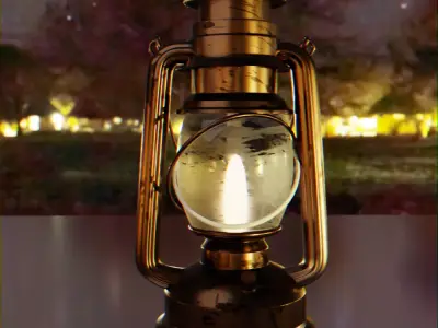 Lantern model for blender 3D model