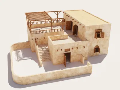 Ancient Desert House 8 3D model