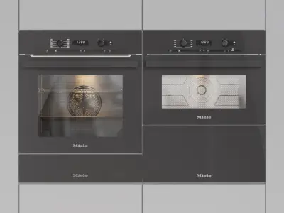 Miele Appliance  Microwave Oven Warming drawer 3D model