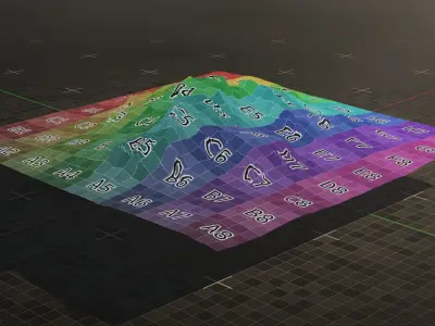 Tundra Mountain Terrain 3 3D model