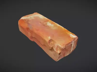 Brick Low-poly 3D model