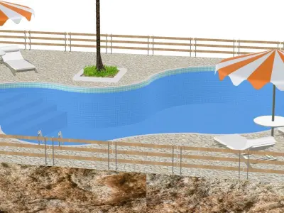 Swimming pool 3D model