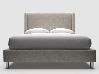 Universal Furniture Midnight Queen Bed 3D model