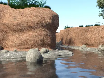 The creek DAZ 3D model