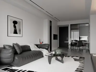apartment interior scenes   3D model 3