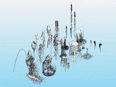 FUENTE DE AGUA REVIT RFA -  WATER SOURCE RFA REVIT  3D model