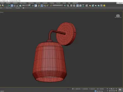 Salmar Sconce Low-poly 3D model
