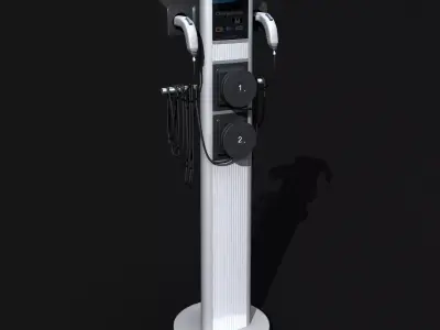 EV Station 3D model