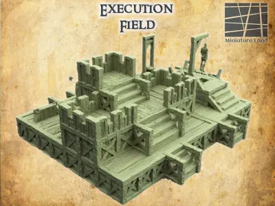 Execution Grounds  Tabletop Terrain 28 mm 3D print model