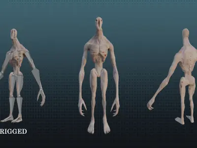 Martian - Game Ready Low-poly 3D model