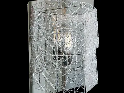 Baccarat Tuile De Cristal Frozen Sconce 3D model