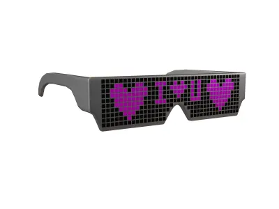 Future Technology Glasses v2 009 Low-poly 3D model