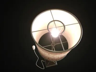 Vintage Standing Lamp 3D model
