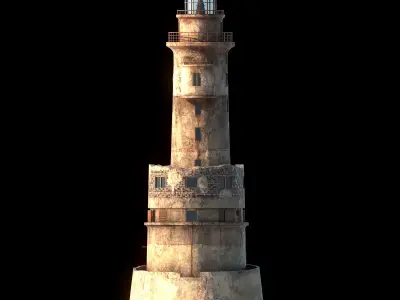 Old LightHouse V-ray scene 3D model