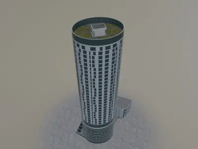 London Vauxhall Gardens Low-poly 3D model