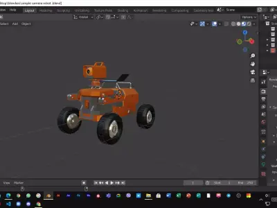 planet unknown  robot 3d model Low-poly 3D model