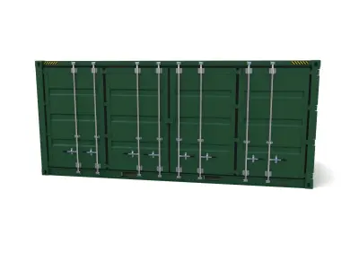 20ft Shipping Container Double Side Open 3D model